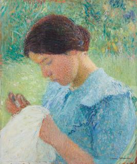 Henri-Jean Guillaume Martin - Georgette, cousant