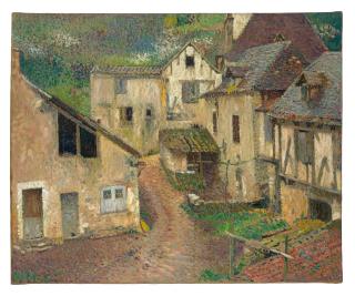 Henri-Jean Guillaume Martin - La Route du Village (St. Cirq Lapopie)