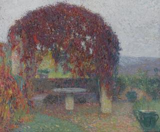 Henri Jean Guillaume Martin - La Tonnelle Fleurie