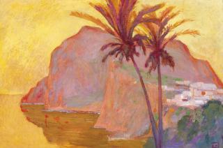 Henri Jean Pontoy - Sunset Over Capri