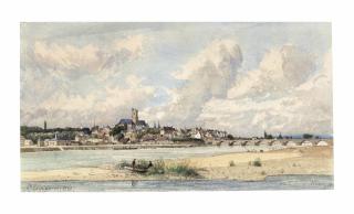 Henri-Joseph Harpignies - A view of Nevers