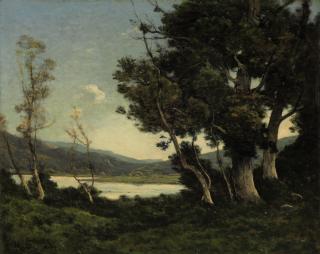Henri Joseph Harpignies - Au bord du lac