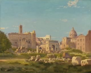 Henri-Joseph Harpignies - Frenchthe Roman Forum