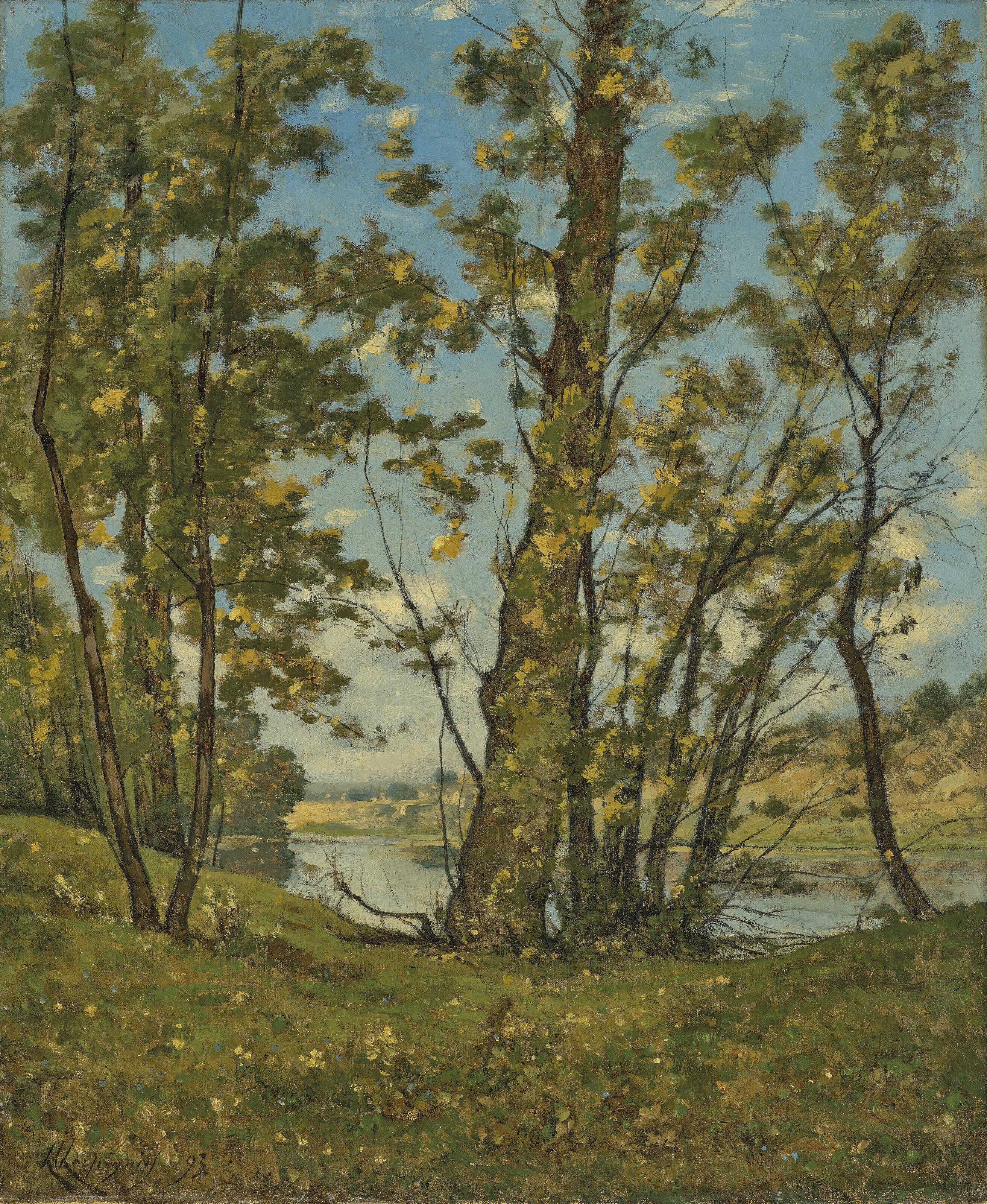Henri Joseph Harpignies - La Loire à Bonny