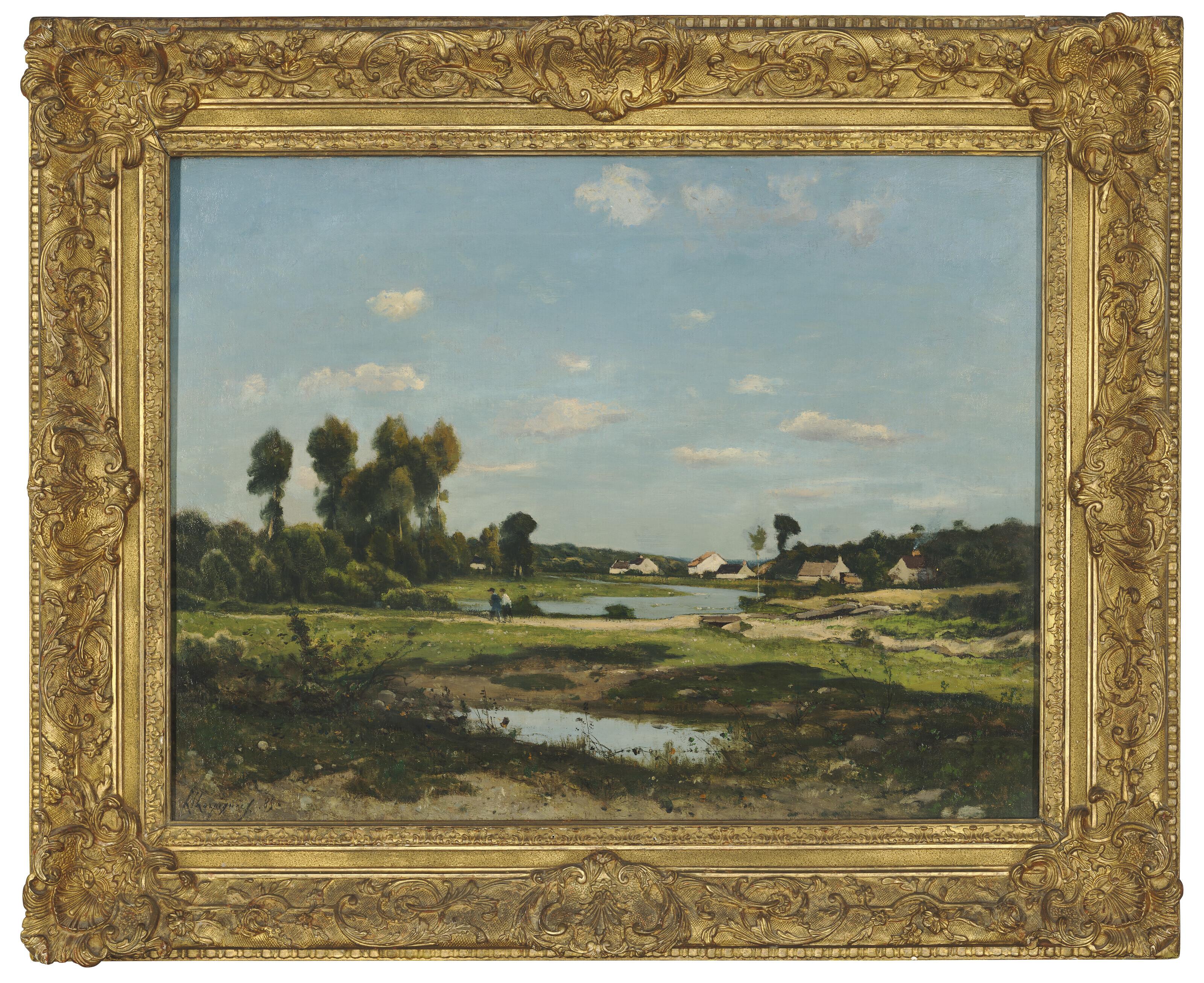 Paysage à l'Etang by HenriJoseph Harpignies Art.Salon