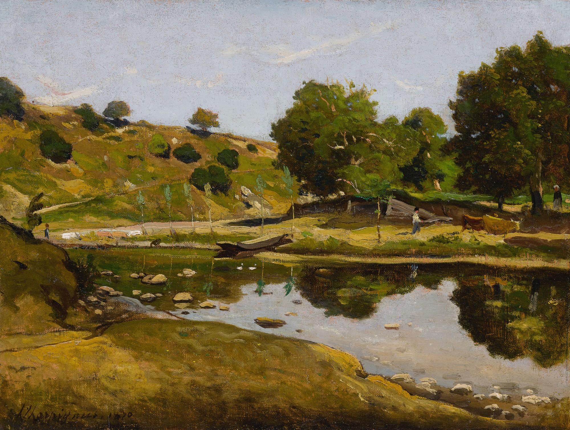 Henri-Joseph Harpignies - Paysage ensoleillé