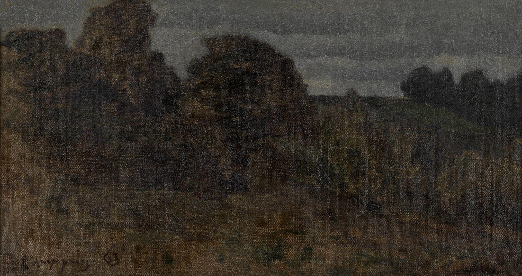 Henri Joseph Harpignies - Paysage vallonné