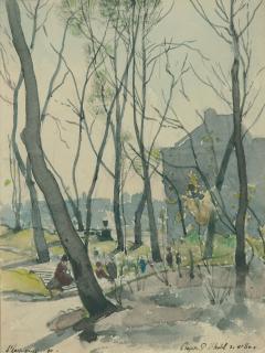 Henri Joseph Harpignies - „Projet P. l’hotel de ville“.