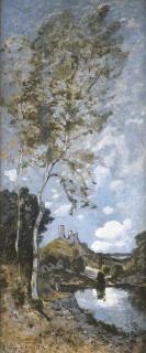 Henri-Joseph Harpignies - Ruines du chateau d\'Hirisson