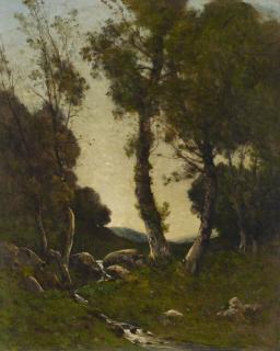 Henri-Joseph Harpignies - Stream Near Nevers