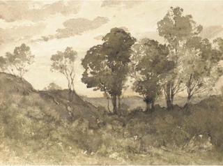 Henri-Joseph Harpignies - Un Paysage Boisé