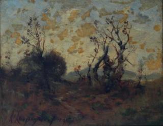 Henri Joseph Harpignies - Wooded landscape