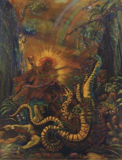 Henri-Jules Corneille de Groux - Le Combat d\'Hercule