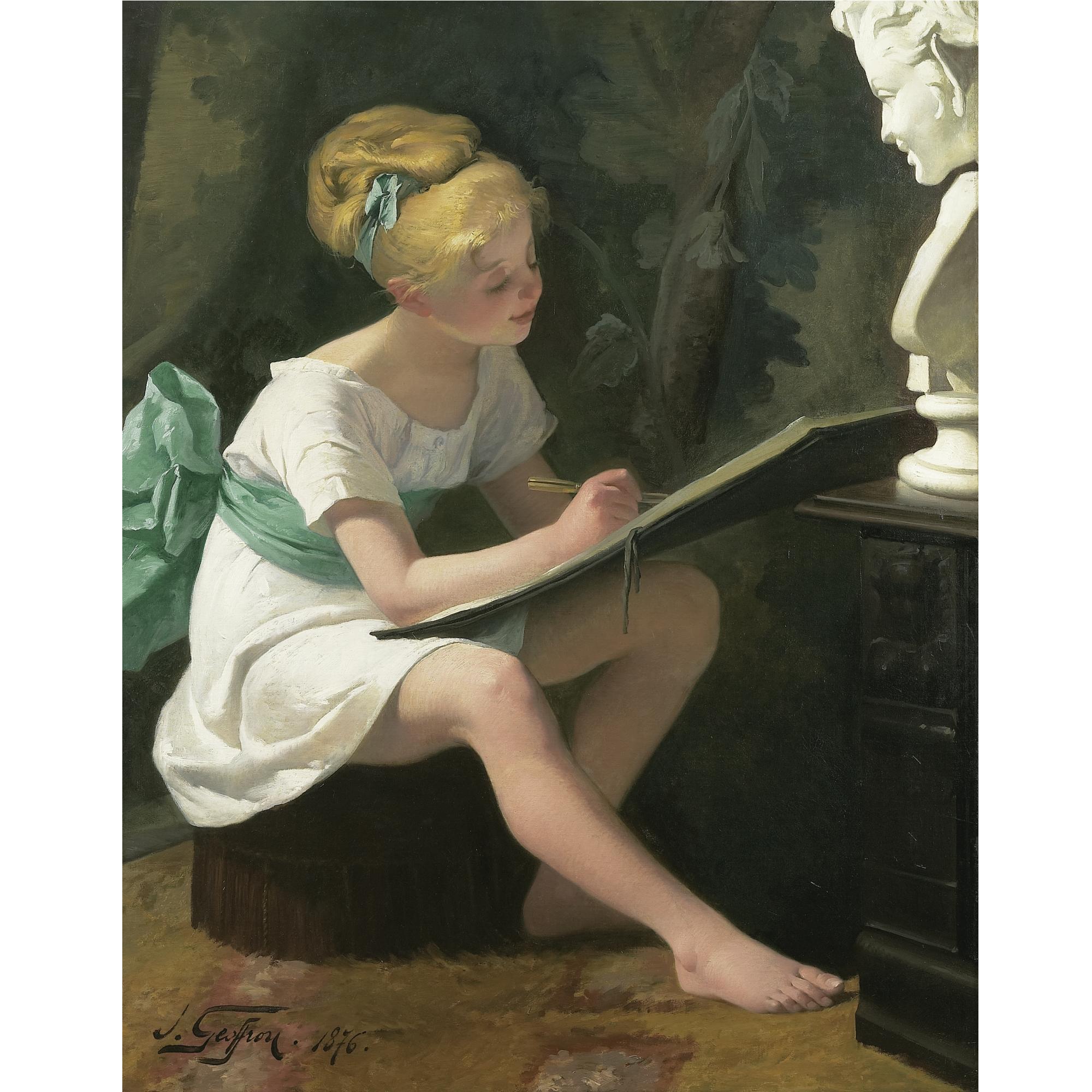 Henri-Jules-Jean Geoffroy - French The Young Artist