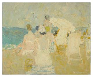 Henri Lachièze-Rey - Baigneurs Sur La Plage