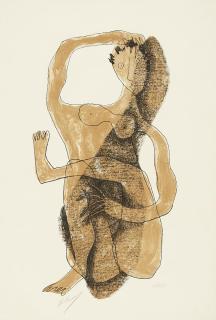 Henri Laurens - Femme assis à jambe levée