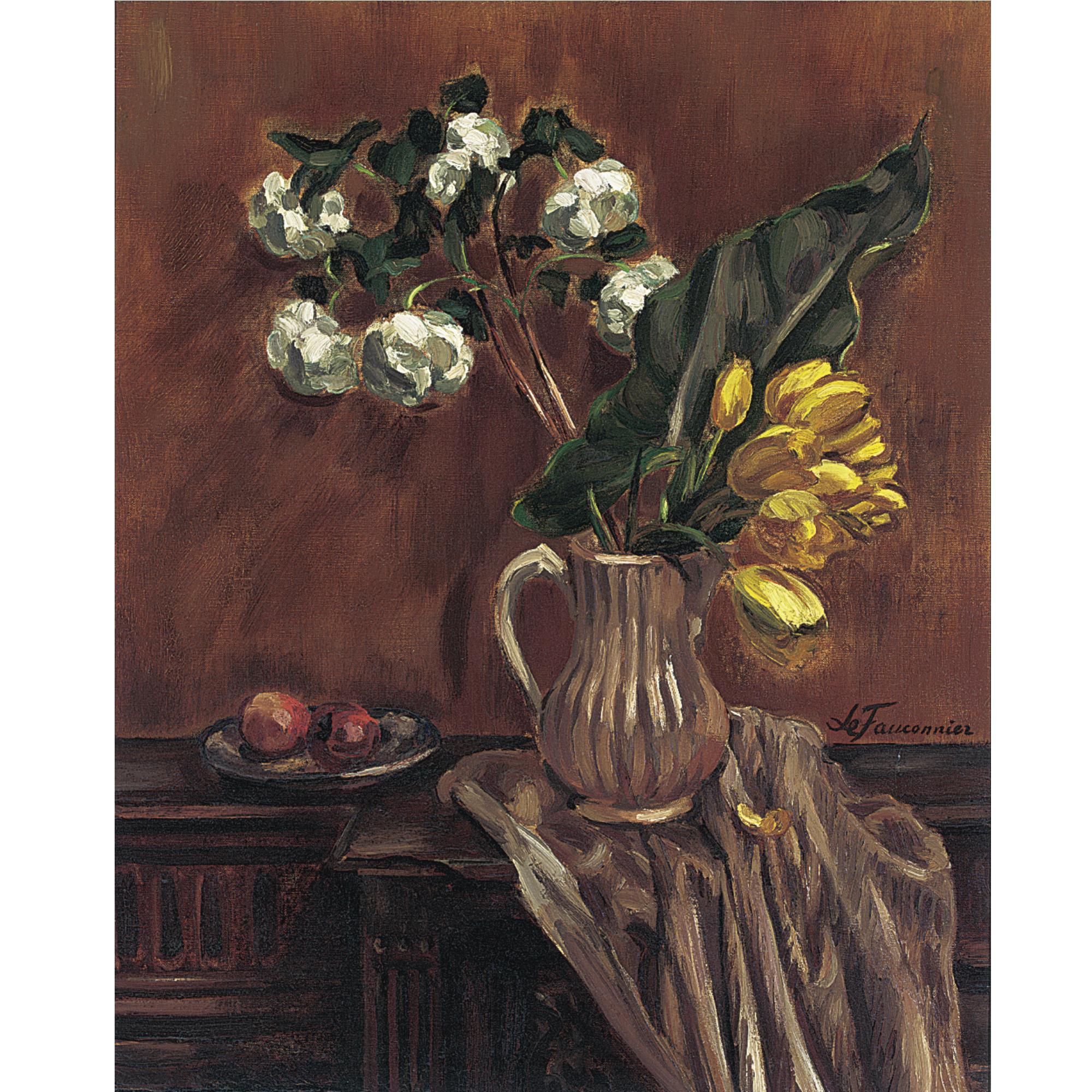 Henri Le Fauconnier - Still Life With Yellow Tulips