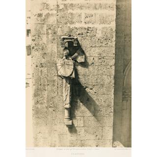 Henri Le Secq - Cathédrale Se Chartres, L\'Ange Au Cadran Solaire / Portail De Gauche De La Façade, 1852