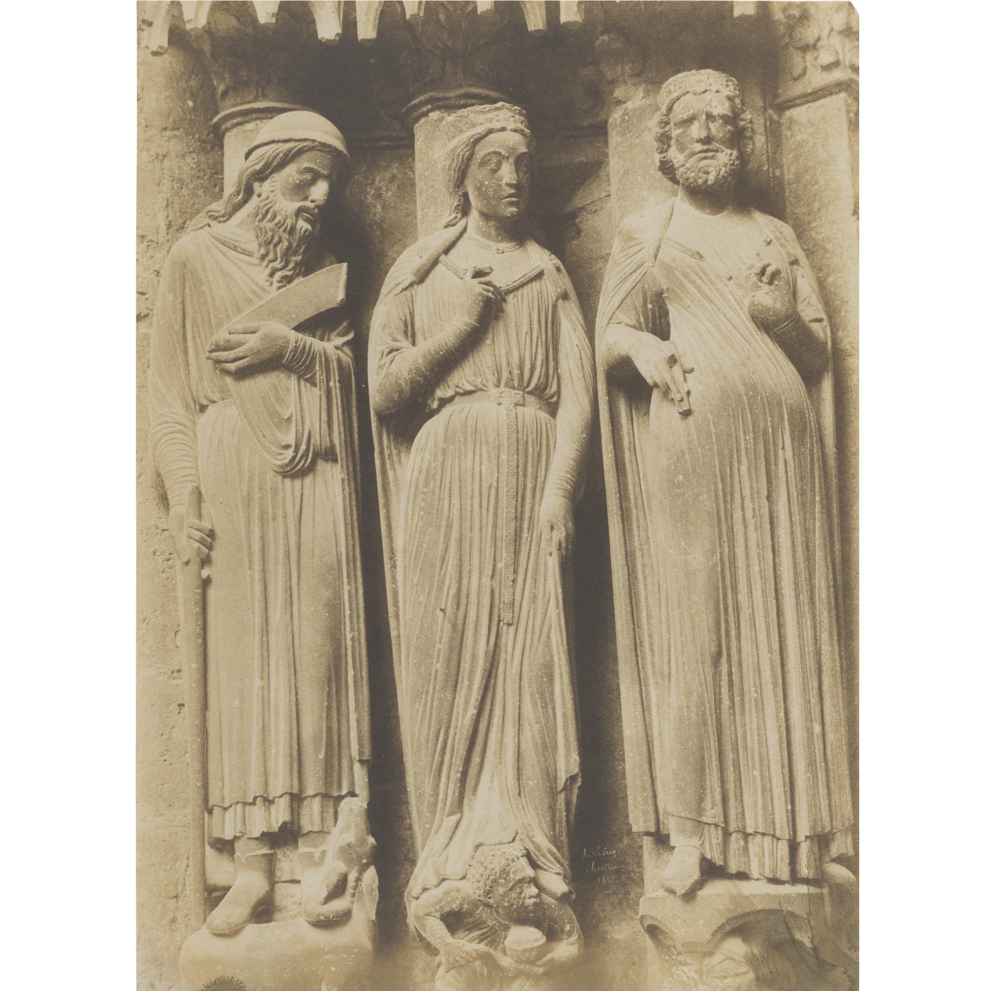Henri Le Secq - \'Chartres\' (Three Statues)