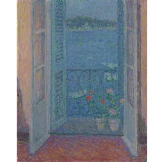 Henri le Sidaner - Fenêtre Au Crépuscule, Villefranche-Sur-Mer