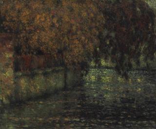 Henri Le Sidaner - La Balustrade, Automne