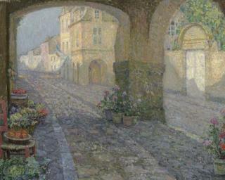Henri Le Sidaner - La Boutique de Vieux Porche
