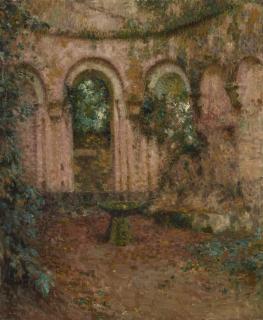 Henri Le Sidaner - La chapelle rose, Montreuil-Bellay