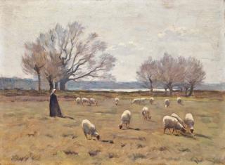 Henri Le Sidaner - La Jeune Bergère