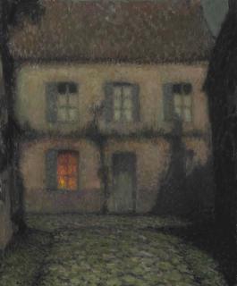 Henri Le Sidaner - La maison de l\'aveugle au clair de lune
