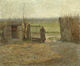 Henri Le Sidaner - La porte de la ferme