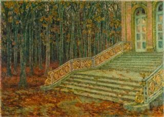 Henri Le Sidaner - La Rampe dorée