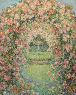 Henri Le Sidaner - La Roseraie, Gerberoy