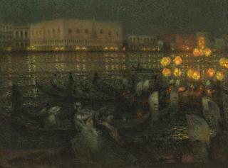 Henri Le Sidaner - La Sérénade, Venise