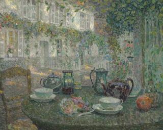 Henri Le Sidaner - La table de pierre