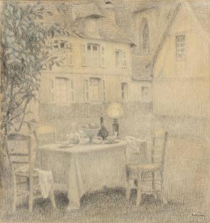 Henri Le Sidaner - La Table, Gerberoy