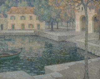 Henri Le Sidaner - Le bassin du refuge