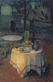 Henri le Sidaner - Le Café Du Port, Le Croisic