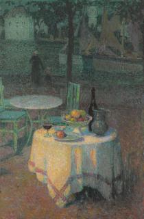 Henri Le Sidaner - Le café du port