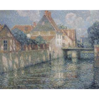 Henri Le Sidaner - Le Canal Au Printemps