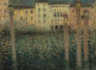 Henri Le Sidaner - Le Grand Canal Au Clair De Lune, Venise