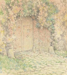 Henri Le Sidaner - Le Portail De La Maison Rose, Gerberoy