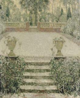 Henri Le Sidaner - Les Marches du Jardin