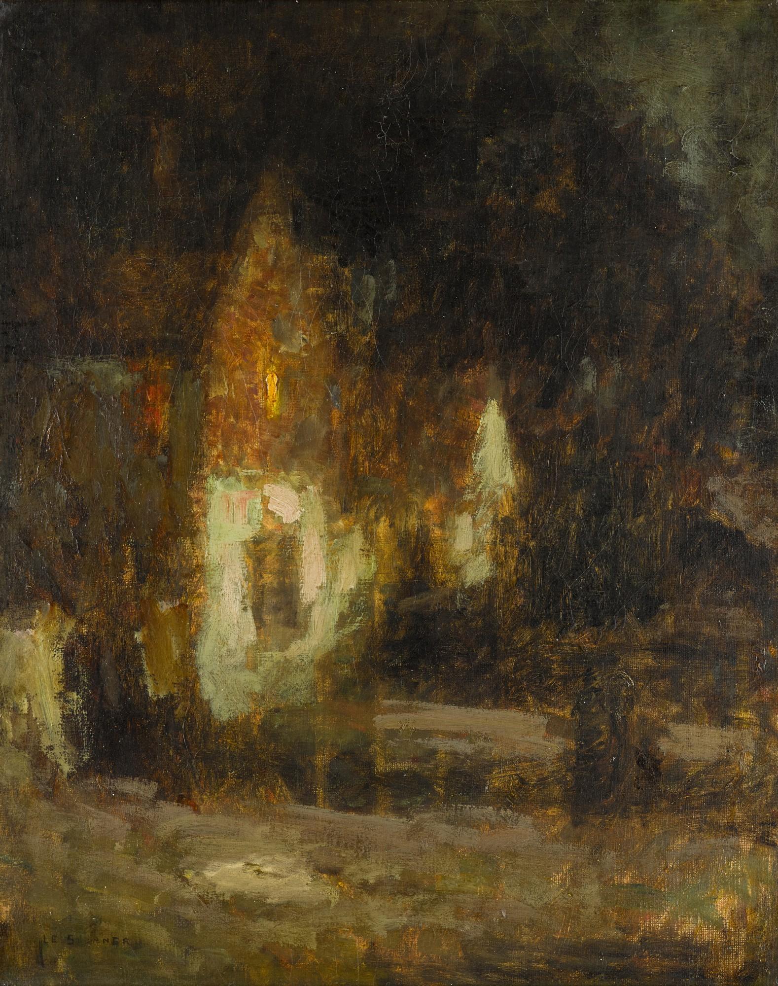 Henri Le Sidaner - Maison au clair de lune, Gerberoy