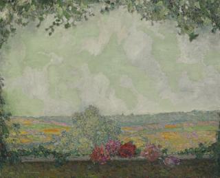 Henri Le Sidaner - Vue De La Terrasse
