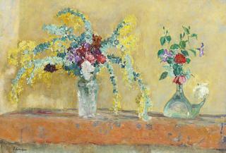 Henri Lebasque - Deux vases de fleurs