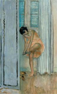 Henri Lebasque - Femme ôtant ses bas