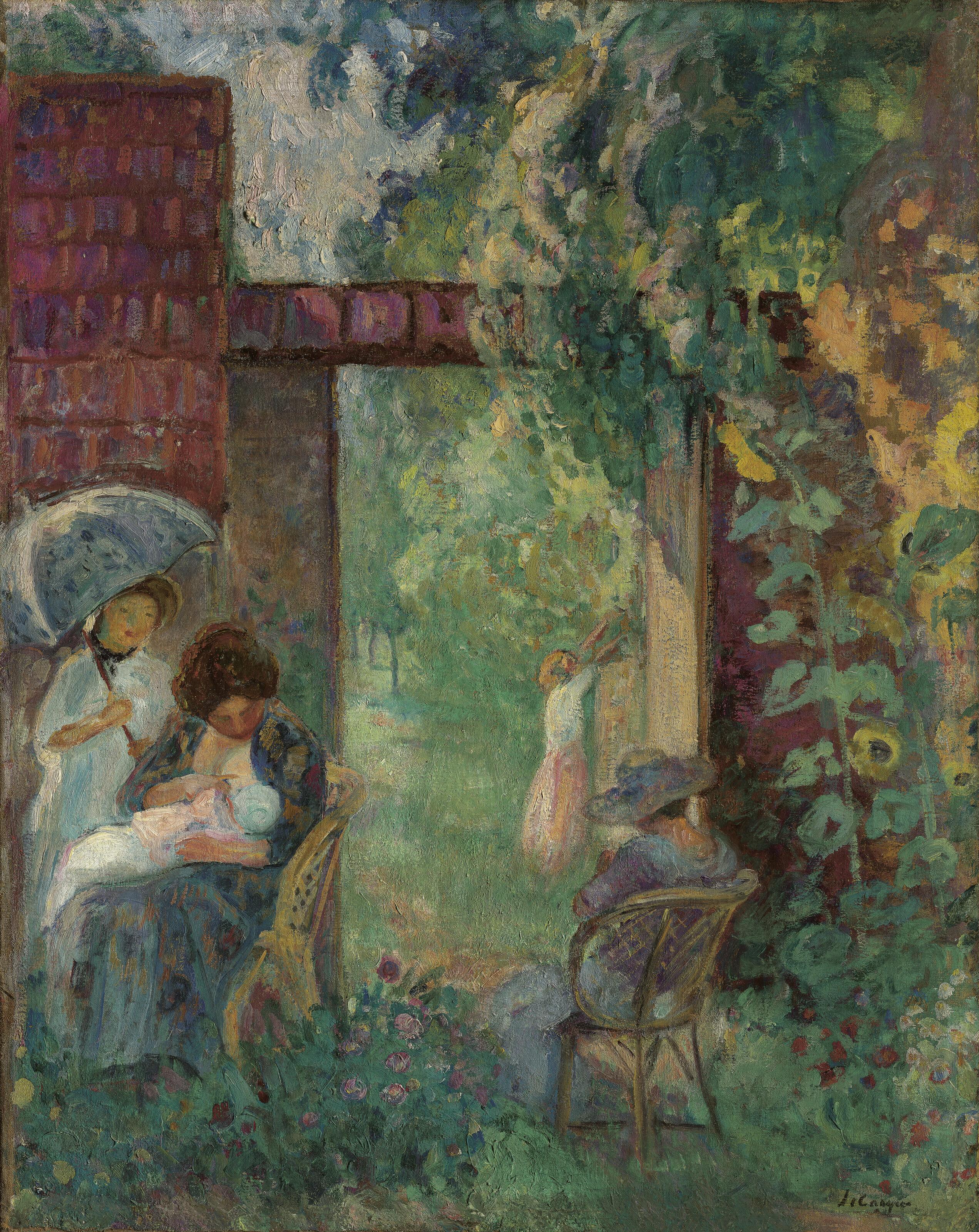 Henri Lebasque - Femmes et enfants dans un jardin en été