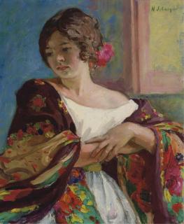 Henri Lebasque - Jeune Femme Au Châle