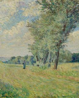 Henri Lebasque - Jeune femme dans la campagne