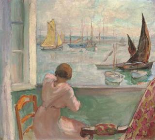 Henri Lebasque - Jeune Femme Devant La Fenêtre